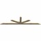 Ekena Millwork Saratoga Rough Sawn Timber Gable Bracket, Douglas Fir, 96"W x 24"H x 2"D x 4"F, 6/12 Pitch GBW096X24X0204SAR00RDF - alternate 5